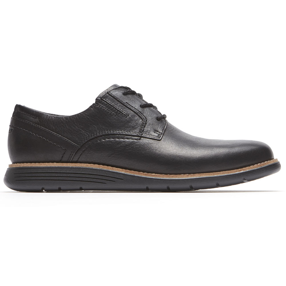 Rockport Finskor Herr Svarta - Total Motion Sport Plain Toe - CIPOB4021